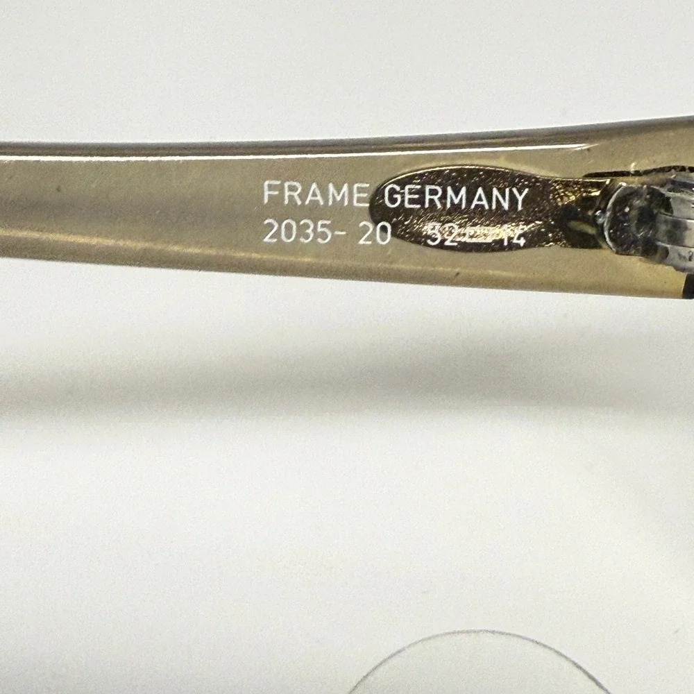 Christian Dior Vintage 2035 20 Optyl Oversized Eyeglasses‎ Frame Germany Brown